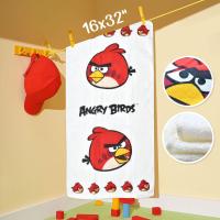 ราคา ของแท้100 ผ้าสาลู ผ้าเช็ดผม สาลู แองกรี้เบิร์ด Angry birds ผ้าเช็ดหน้า สาลู ขนาด 16x32 นิ้ว (22684800669)