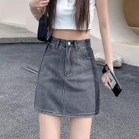 ราคา กระโปรงยีนส์ทรงเอเอวสูง กระโปรงทรงเอเข้ารูป กระโปรงสั้นผู้หญิง กระโปรงยีนส์ทรงเข้ารูปสำหรับฤดูร้อน กระโปรงทรงเข้ารูปสุดเก๋ (25327642051)