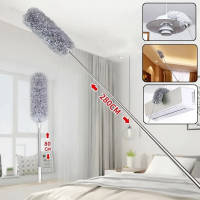 ราคา ไม้กวาดหยากไย่ แปรงปัดฝุ่น ไม้ปัดฝุ่น ไม้กวาดหยากไย่ ไม้ปัดฝุ่นไมโครไฟเบอร์ ปรับความงอ ปรับยืดได้ 2 8ม ฝุ่นไม่ปลิว ซักได้ (25534667453)