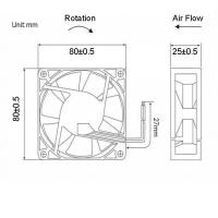 ราคา พัดลมระบายความร้อนอุตสาหกรรมแบริ่งด้วยมอเตอร์ไร้แปรงถ่านระบายอากาศแบบอุปกรณ์คอมพิวเตอร์ DC 12V 120มม 80มม 40มม (24251901541)