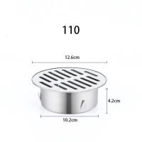 ราคา Stainless Steel Floor Drain Round Balcony Drainage Rain Cap Floor Drain Cover (24586831260)