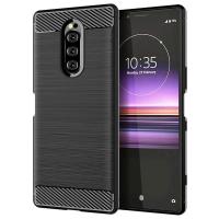 ราคา สำหรับ Sony Xperia 1เคสเกราะคาร์บอนไฟเบอร์ฝาครอบด้านหลังซิลิโคนเนื้อนิ่ม TPU Sony Xperia 1เคสโทรศัพท์ (24433559206)
