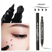 ราคา 2in1 Eyeliner อายไลเนอร์ แสตมป์สองหัว ปั๊มดาว ปั๊มหัวใจ ปั๊มดวงจันทร์ ปั้มดอกไม้ กันน้ำ กันเหงื่อ ติดทนนาน แห้งเร็ว (24825754686)