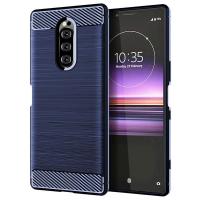 ราคา สำหรับ Sony Xperia 1เคสเกราะคาร์บอนไฟเบอร์ฝาครอบด้านหลังซิลิโคนเนื้อนิ่ม TPU Sony Xperia 1เคสโทรศัพท์ (24433559207)