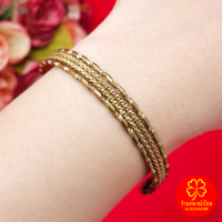 ราคา กำไลทองเหลืองโบราณลายเกลียวตัดลาย ฟรีไซส์ ปรับขนาดได้ตามต้องการ งานทองเหลืองแท้ งานดิบไม่ได้ชุบ ทองเหลืองโบราณ (25138688805)
