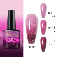 ราคา สีเจลทาเล็บแฟลช เปลี่ยนสีตามอุณหภูมิ สีทาเล็บเจล ระยิบระยับ สีกากเพชร สีเจล สีทาเล็บ มีให้เลือกถึง8สีพร้อมส่ง (16747810225)