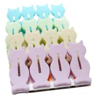 ราคา ไม้หนีบผ้า 1 X 16 pcs คละสี ที่หนีบผ้า ตัวหนีบผ้า คลิปหนีบผ้า ไม้หนีบพลาสติก ที่หนีบผ้า (25487924755)