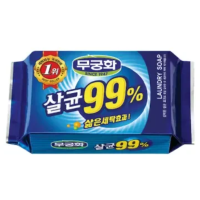ราคา สบู่ซักผ้าเกาหลี มูกุงฮวา laundry soap 230g 세탁비누 99percent Sterilization Laundry Soap 230g 무궁화 살균 비누 (23146142038)