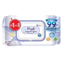 ราคา ทิชชู่เปียก เพียวอควา Pure Aqua wipes 80แผ่น รุ่น1แถม1 (21606250550)