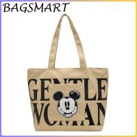 ราคา BAGSMART กระเป๋าสะพายผญ กระเป๋าผ้าแคนวาส ลายมิกกี้เมาส์ พิมพ์ลายน่ารัก ผ้าหนา คุณภาพดี กระเป๋าพักผ่อนความจุขนาดใหญ่ Fashion Tote Bag (25464648803)