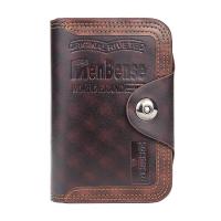 ราคา YOOXI กระเป๋าสตางค์ผู้ชายสล็อตกระเป๋าสตางค์ใส่เหรียญกระเป๋าสตางค์ผู้ชายธุรกิจกระเป๋าสตางค์สามพับสไตล์วินเทจคุณภาพสูงสีน้ำตาลดำ (24022697287)