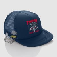 ราคา หมวก Snapback Jaring Distro snapback Trucker Hat THRASHER DEATH MATCH Hat โลโก้ล่าสุด PREMIUM QUALITY (22843876594)