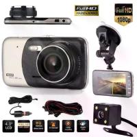 ราคา กล้องติดรถยนต์4k 2กล้องหน้า หลัง กล้องติดรถยนต์CarCamcorder70 Parking Monitorx มุมกว้าง 170 การตรวจสอบที่จอดรถ ภาพกลับด้าน (22014240413)