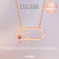 ราคา A CEMI สร้อยคอ มหาเทพ พลอยพิ้งค์ทัวร์มาลีน เงินแท้ชุบทอง พระแม่ลักษมี (21481985929)