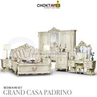 ราคา ชุดห้องนอนวินเทจ หลุยส์ เจ้าหญิง เซ็ต7ชิ้น Diamond White Series รุ่น GRAND CASA PADRINO EXCLUSIVE I Pick Collection (22129657406)