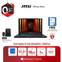 ราคา MSI NOTEBOOK KATANA 17 HX B14WFK 200TH 17 3 QHD Intel Core i7 14650HX NVIDIA GeForce RTX 5060 16GB 2x8GB DDR5 1TB NVMe SSD Windows 11 Home Microsoft Office Home and Student 2024 โน้ตบุ๊ก Pre Order จัด