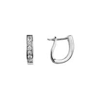ราคา PRIMA ต่างหูเพชรแบบ D Line Diamond รหัสินค้า 105E0291 02 (2765392799)