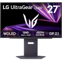 ราคา LG 27GX790A B 27 inch Ultragear OLED Gaming Monitor QHD 480Hz 0 03ms DisplayPort 2 1 True Black 400 NVIDIA G Sync AMD FreeSync Premium Pro HDMI DP USB Tilt Height Swivel Pivot Stand Black (24145485443