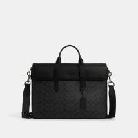 ราคา Coach CZ402 Sullivan Portfolio Brief In Signature Canvas QBMI5 กระเป๋าใส่เอกสารผู้ชาย สี Qb Charcoal Black (24210129361)