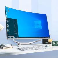 ราคา ใหม่ 27 นิ้ว All In One Intel Core i7 7700HQ 4700MQ รองรับ Bluetooth Windows 11 MS Office 16GB RAM 512GB SSD (26234501326)