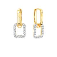 ราคา PRIMA ต่างหูห่วงประดับเพชร ตัวเรือน 9K สี Yellow Gold สี Yellow Gold D Line Collection รหัสสินค้า 991E1723 01 (23139168581)