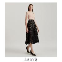 ราคา asava aw24 Asava Fit and flare Dress เดรสผู้หญิง ทรงฟิตแอนด์แฟลร์ แขนสั้น ตะขอและซิปหลัง (23701954600)