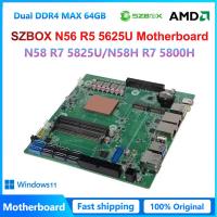 ราคา SZBOX ITX NAS Motherboard AMD R5 5625U R7 5825U R7 5800H DDR4 M 2 2280 SATA3 0 Fan Custom Heat Sink (26390361188)