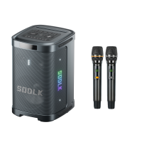 ราคา SODLK K13 ลำโพงบลูทูธ ขนาดยักษ์ พกพา เบสหนักๆ 400W ไมค์ลอย 2ตัว รองรับTF TWS สีดำ พร้อมขาตั้ง (126646789292)