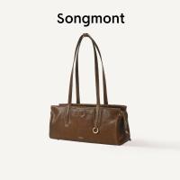 ราคา Songmont Yore Baguette Bag Chic Leather Shoulder Bag Hand Carry Bag (126195459235)