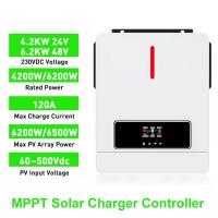 ราคา ตัวแปลงพลังงานแสงอาทิตย์แบบผสม4200W 6200W 24V 48V ถึง230V AC อินเวอร์เตอร์ไฮบริดในตัว80A เครื่องควบคุมการชาร์จพลังงานแสงอาทิตย์ MPPT (25158623559)