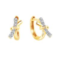 ราคา PRIMA ต่างหูประดับเพชร ตัวเรือน 9K สี Yellow Gold Knot Collection 991E1801 01 (26491151238)