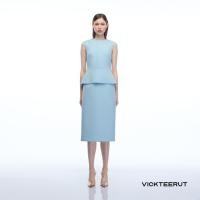 ราคา VICKTEERUT ราคาปกติ 12880 Re Edition Sleeveless Peplum Dress เดรสแขนกุด ทรงสอบ (25285799928)