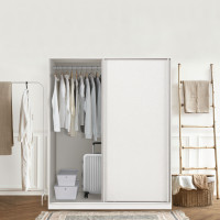 ราคา SB Design Square ตู้เสื้อผ้าบานเลื่อน 160 ซม รุ่น Havin 160x60x200 สีขาว สีโอ๊ค (23707367461)