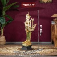 ราคา กินรีแกะสลักไม้เนื้อแข็ง ตกแต่งร้านอาหารไทย โรงแรม ร้านนวด ตกแต่งวัด (23402824022)