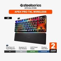 ราคา SteelSeries Apex Pro TKL Wireless HyperMagnetic Gaming Keyboard คีย์บอร์ดเกมมิ่งไร้สาย TKL ไฟ RGB (21783812495)