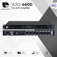 ราคา ใช้โค้ดลดอีก10 AUDIO JOCKEY AJD 4600 Power Amp เพาเวอร์แอมป์ 4CH 900W ที่ 4 โอห์ม แอมป์ขยายเสียง AJD4600 (24577994173)