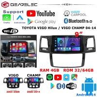 ราคา GEARELEC จอแอนดรอย 9 นิ้ว TOYOTA VIGO 04 14 VIGO Hilux VIGO CHAMP GPSWIFIบลูทูธ AppleCarplay Android auto จอแอนดรอยตรงรุ่น (25002859973)