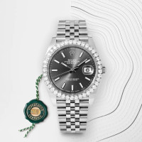 ราคา นาฬิกาข้อมือ Rolex Datejust 41mm Black Dial Steel Men s Watch Ref 126300 พร้อมส่ง (26167864119)