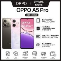 ราคา บัตรกำนัลส่วนลด OPPO A5 Pro 5G 6 128G ดีไซน์สวย ทนทาน AI LinkBoost กันน้ำ กันฝุ่น IP69 กล้อง 50 MP ชาร์จไว 45W แบตเตอรี่ 5800mAh (25974413407)
