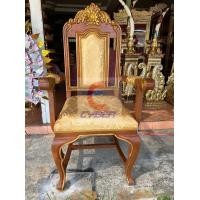 ราคา เก้าอี้หลุยส์ เก้าอี้แกะสลัก ไม้สัก เก้าอี้ประธาน เก้าอี้รับรอง เก้าอี้ไม้สัก เก้าอี้รับแขก เก้าอี้ท้าวแขน ผนักผิงหัวลายไทยสีทอง (20078438192)