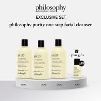 ราคา Exclusive Set Buy 3 Free 10 philosophy purity one step facial cleanser 474ml x 3 30ml x 10 (26296310520)