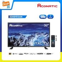 ราคา Aconatic LED Digital TV ดิจิตอลทีวี 32 นิ้ว คมชัดระดับ HD รุ่น 32HD513AN ไม่ต้องต่อกล่องทีวี รับประกันศูนย์ 1 ปี (2672548359)