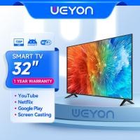 ราคา WEYON Smart TV ทีวี 32 นิ้ว โทรทัศน์ สมาร์ททีวี LED Wifi FULL HD Android TV ราคาถูกทีวี จอแบนสามารถรับชม YouTube Internet ได้โดยตรง สามารถเชื่อมต่อกับอินเทอร์เน็ต (2718340240)