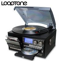 ราคา LoopTone 3ความเร็วบลูทูธเครื่องบันทึกไวนิลแผ่นเสียงวินเทจเครื่องเล่นซีดีและเทปAM บันทึกวิทยุFM USB Aux InสายRCAออก220 240V (23428192865)