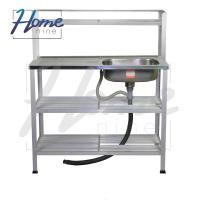 ราคา HOMENINE ซิ้งค์ล้างจาน อ่างล้างจาน สแตนเลส 3 ชั้น มีบน N (395057867)