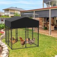 ราคา BingoPaw กรงสุนัข Heavy Duty Metal Dog Cage Crate with Cover มุ้งกรงสุนัข มุ้งครอบกรงสัตว์ กรง มีฝาปิด (18824375996)
