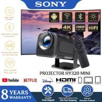 ราคา SONY HY320 MINI Projector Android 11 ขนาดเล็ก 1080P 4K HD Wifi Bluetooth ใช้ได้กับสมาร์ทโฟน คอมพิวเตอร์ แท็บเล็ต (24277959926)