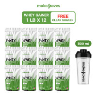 ราคา 6LB12LB MakeMoves Whey Protein GAINER XXL พร้อมแก้วเชค Shaker เวย์โปรตีน เพิ่มน้ำหนัก สร้างกล้ามเนื้อ (25010492974)