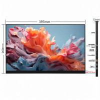 ราคา จอแสดงผลความละเอียดสูงแบบพกพาขนาด 18 นิ้ว 25K 144Hz จอภาพภายนอกสำหรับสวิตช์ PS5 น้ำหนักเบา แผง IPS พร้อมลำโพง (22471491616)
