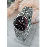 ราคา SEIKO 5 Automatic รุ่น SNK375K1 นาฬิกาข้อมือผู้ชาย สายแสตนเลส หน้าปัดสีดำ แดง สินค้าของแท้ 100 รับประกันสินค้า 1 ปีเต็ม (353533508)